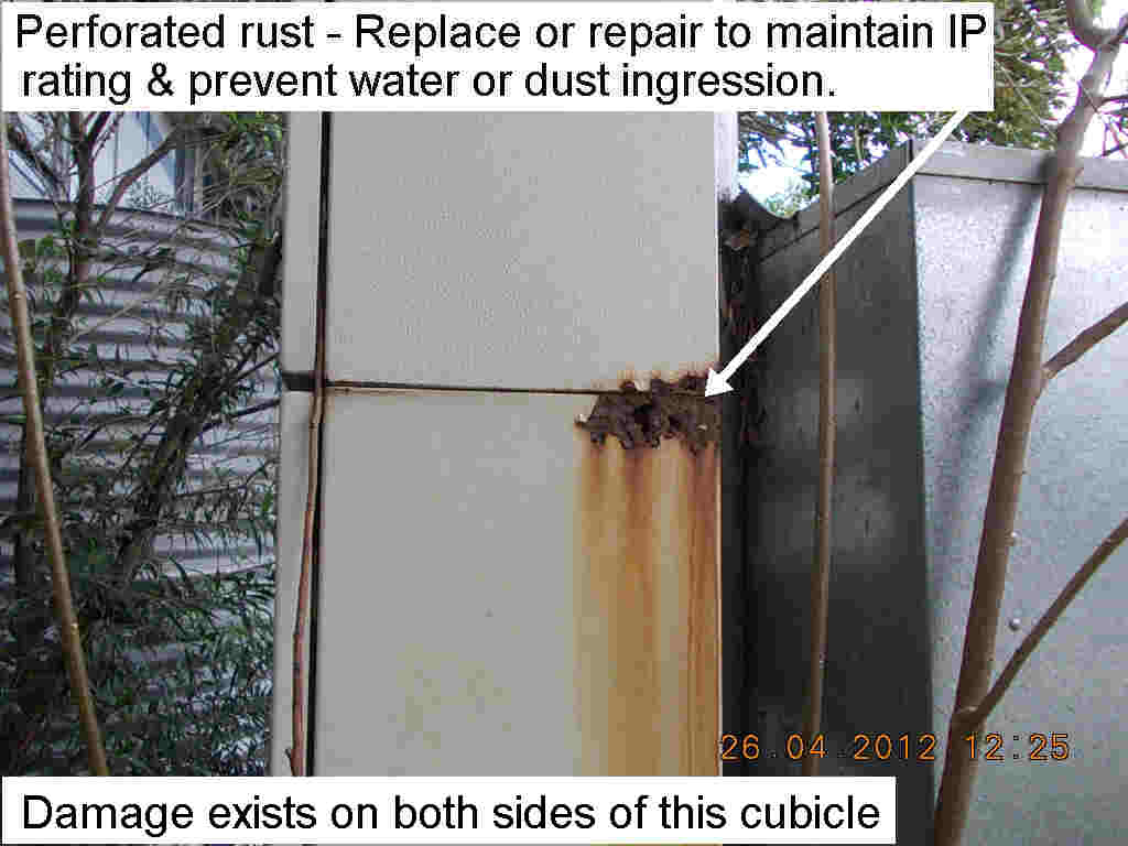 Perforated rust